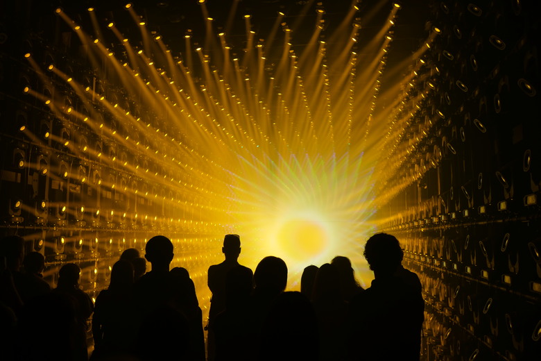 teamLab Borderless Light sculptures