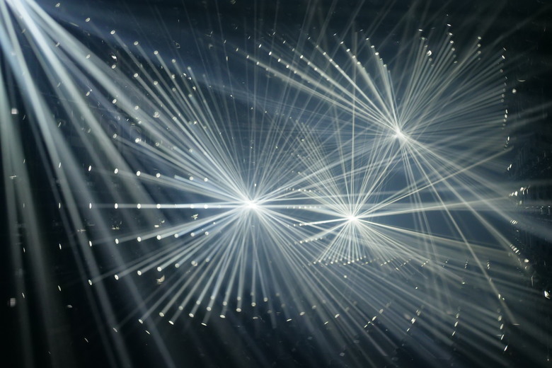 teamLab Borderless Light sculptures
