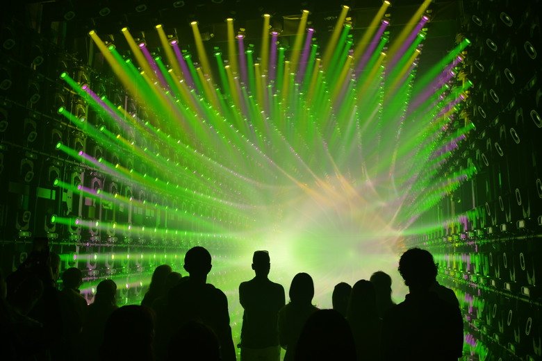 teamLab Borderless Light sculptures