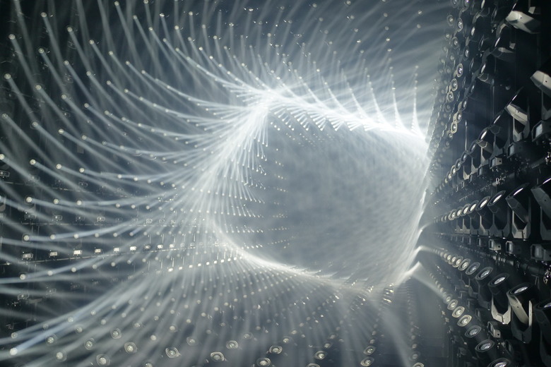 teamLab Borderless Light sculptures