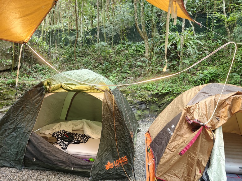 我們家的兩天一夜露營之旅 - 大溪威斯汀明園午餐 / 熊老大露營區 / 丸山咖啡 / 樂灣Warehouse / 紅鱻餐廳 / 河唇埔福德祠