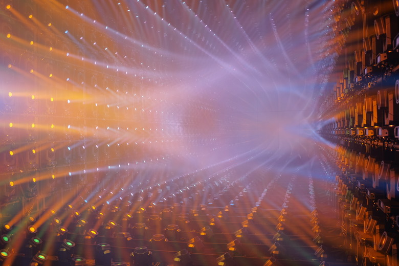 teamLab Borderless Light sculptures