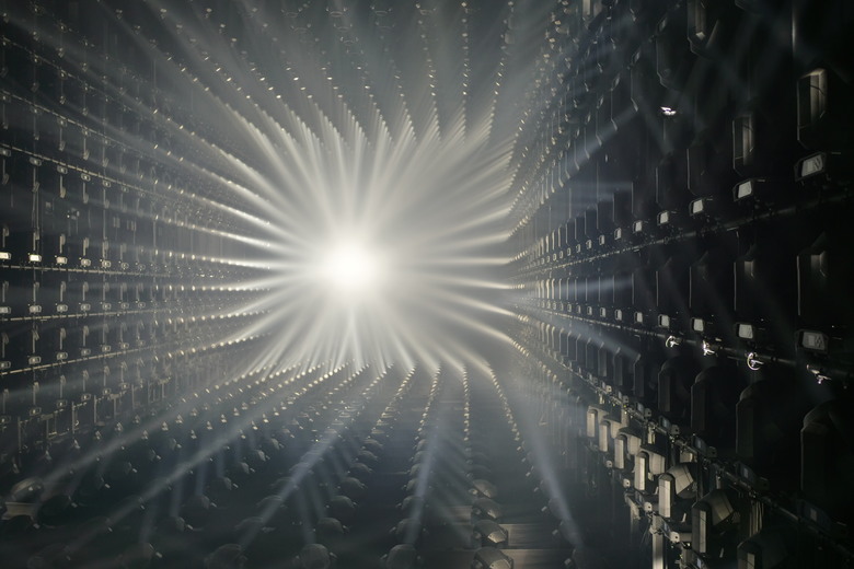 teamLab Borderless Light sculptures