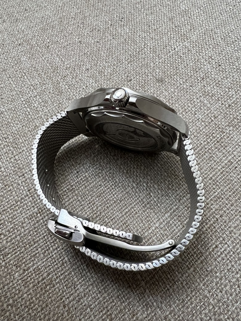 開箱分享 銀灰不鏽鋼面盤Seamaster 300海馬，醜帥的代表