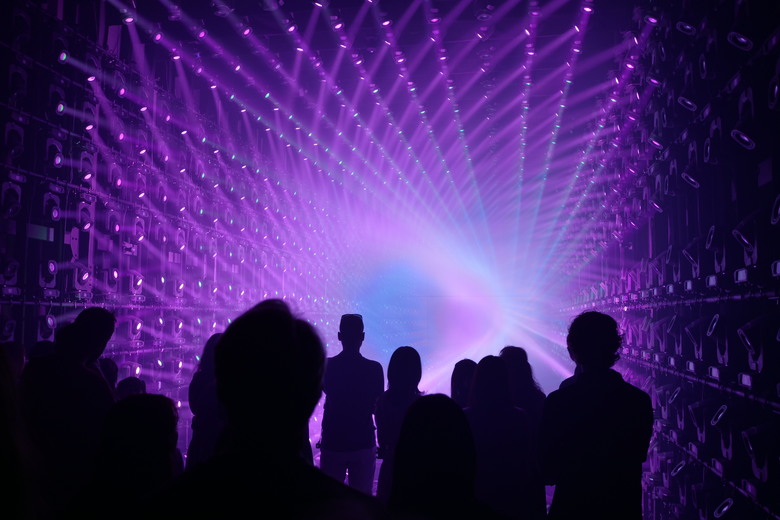 teamLab Borderless Light sculptures