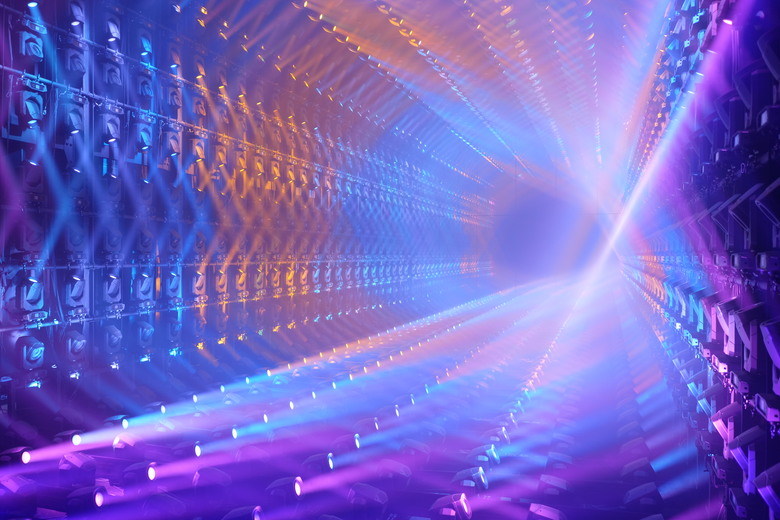 teamLab Borderless Light sculptures