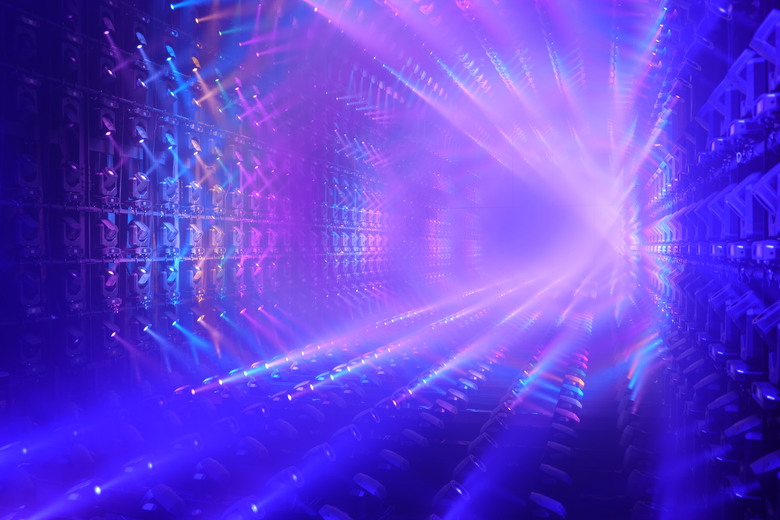 teamLab Borderless Light sculptures