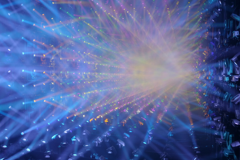 teamLab Borderless Light sculptures