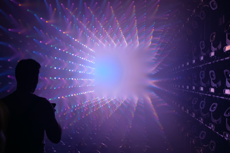 teamLab Borderless Light sculptures