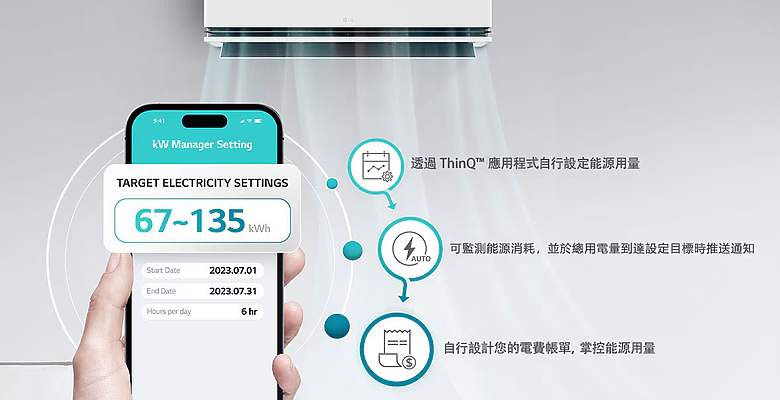 點我看大圖 【 體驗會實況 】LG DUALCOOL™ 空調以 AI「 智慧電量管理系統 」嚴密把關電費支出,打造溫溼雙控的清淨空氣品質新基準!