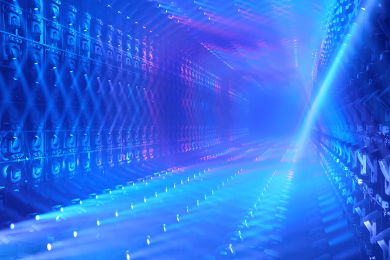 teamLab Borderless Light sculptures