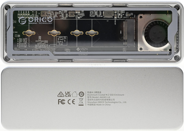 點我看大圖 ORICO透明鋁晶40Gpbs M.2 SSD外接盒開箱