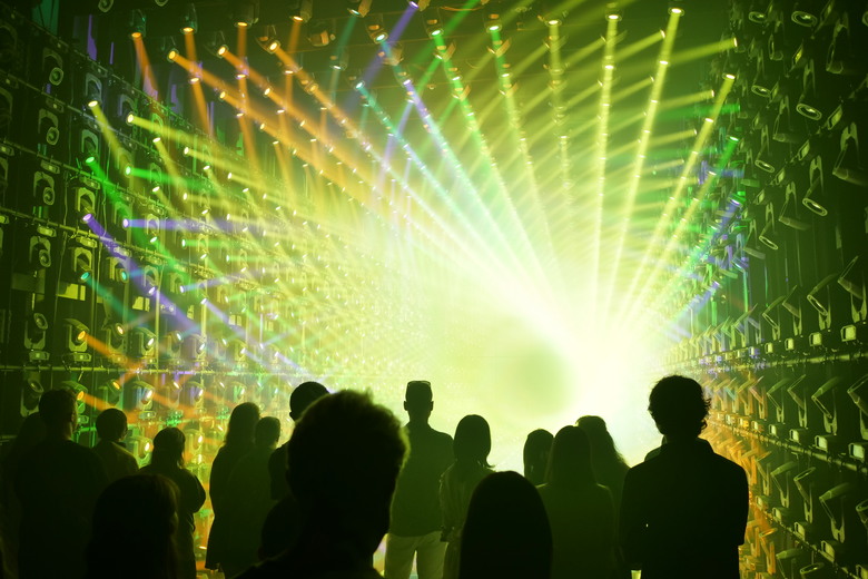 teamLab Borderless Light sculptures