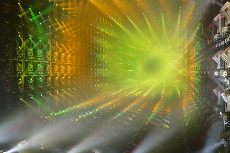 teamLab Borderless Light sculptures