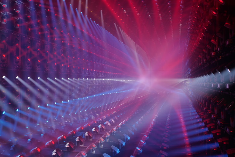 teamLab Borderless Light sculptures