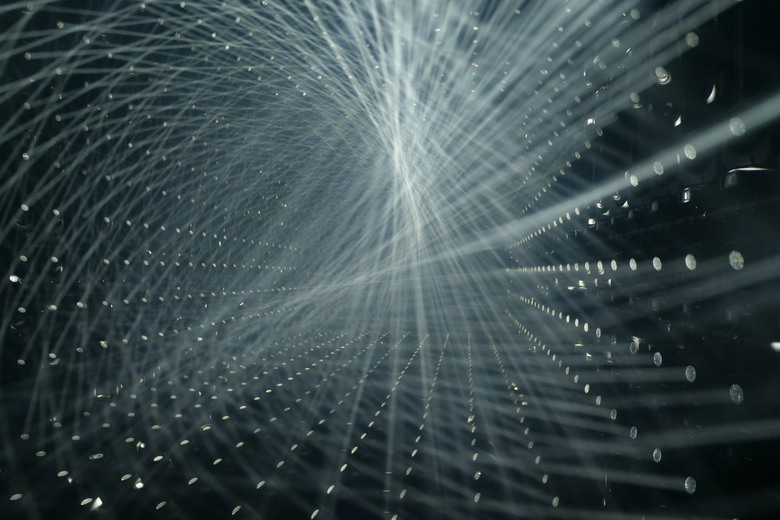 teamLab Borderless Light sculptures
