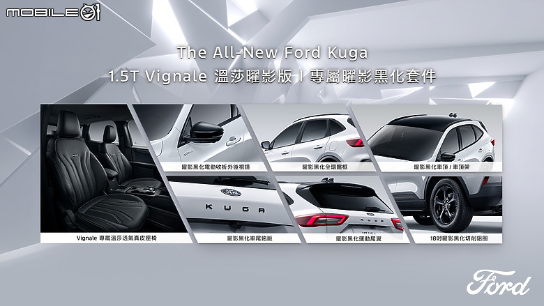 【國內新訊】Ford Kuga推出1.5T Vignale溫莎曜影版,加配備不加價建議售價93.9萬元!