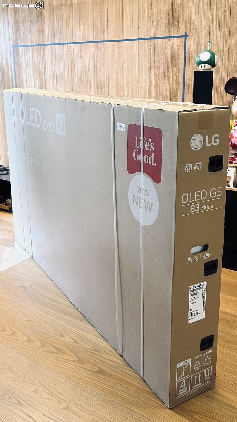 [開箱] 83吋 / LG OLED evo AI 4K 語音物聯網顯示器 - G5 零間隙藝廊系列 (含壁掛架) / 2025新機