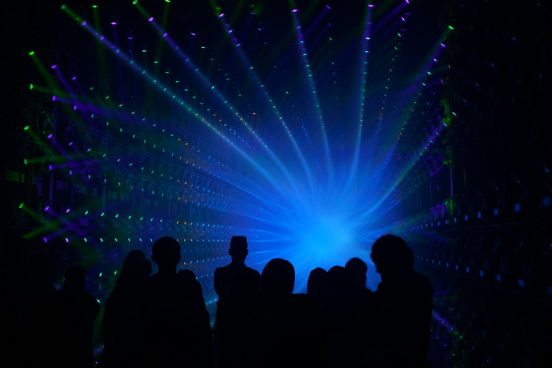 teamLab Borderless Light sculptures