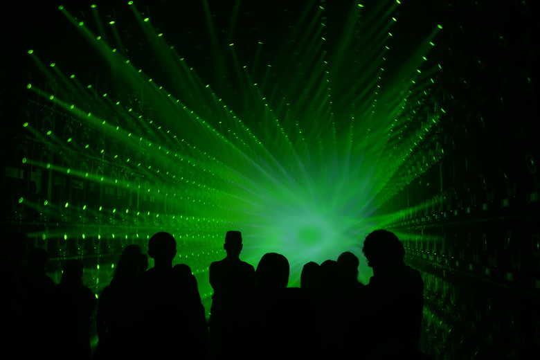 teamLab Borderless Light sculptures
