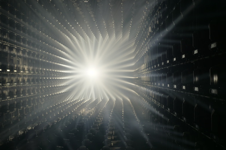 teamLab Borderless Light sculptures