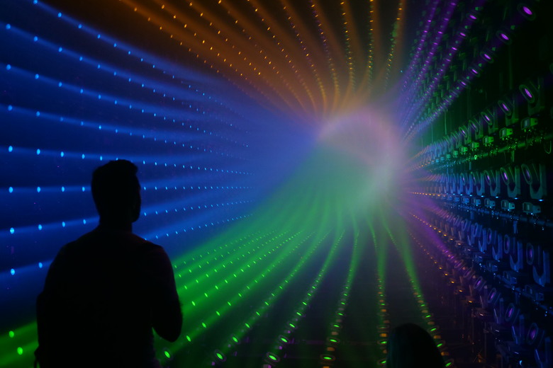 teamLab Borderless Light sculptures