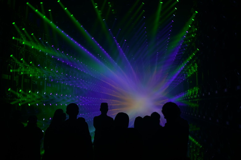 teamLab Borderless Light sculptures