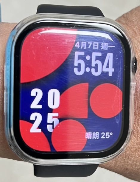 前幾天錶面還有看到月份＇怎今天就又不見了