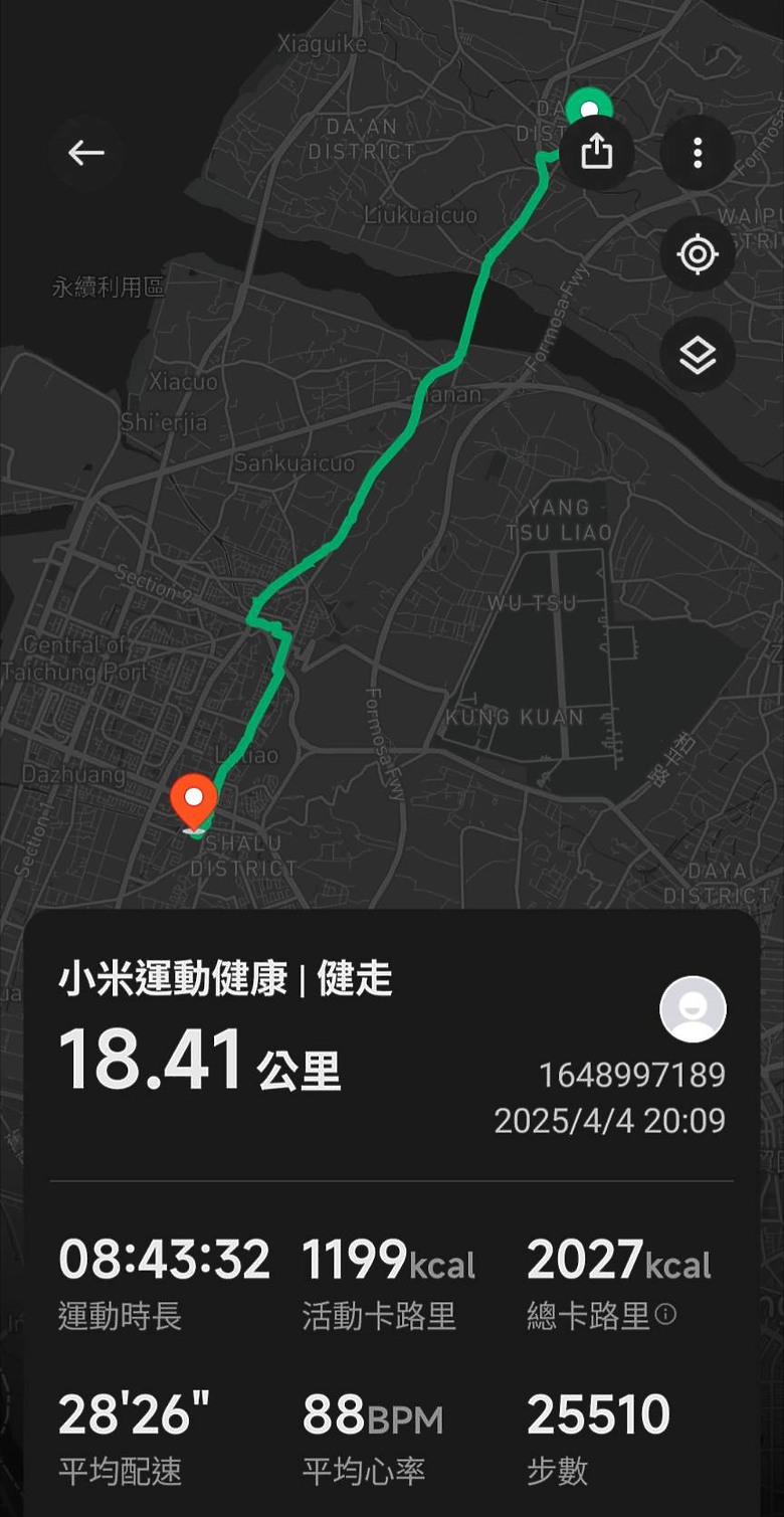 點我看大圖 2025 繞境大白 大甲媽繞境 一起追女神 熱血熬夜12小時