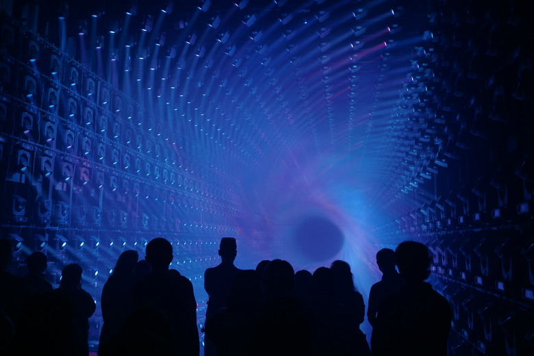 teamLab Borderless Light sculptures