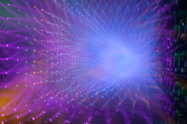 teamLab Borderless Light sculptures
