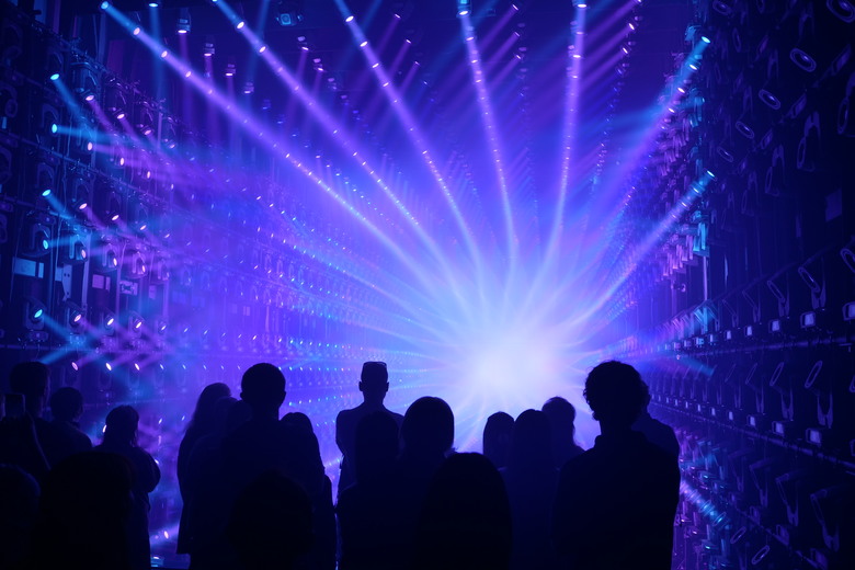 teamLab Borderless Light sculptures