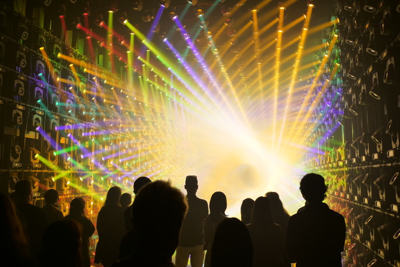 teamLab Borderless Light sculptures