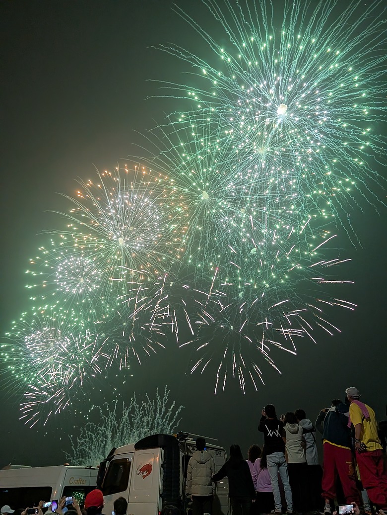 點我看大圖 2025 繞境大白 大甲媽繞境 一起追女神 熱血熬夜12小時