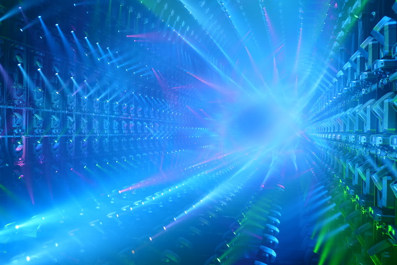 teamLab Borderless Light sculptures