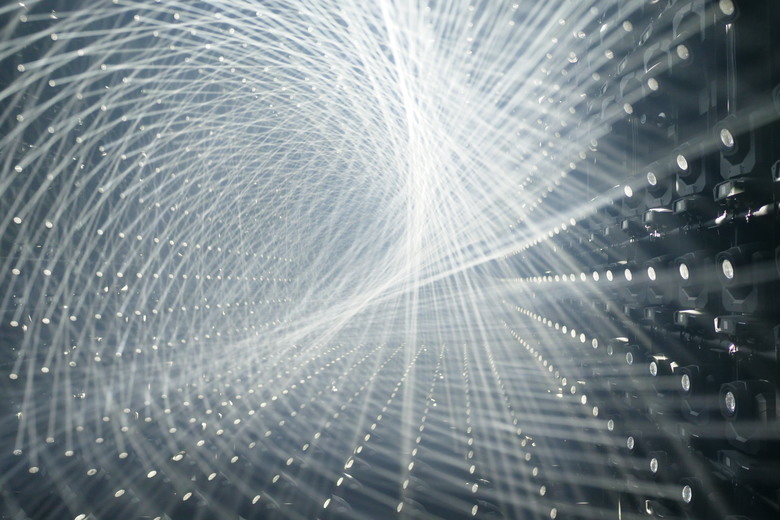 teamLab Borderless Light sculptures