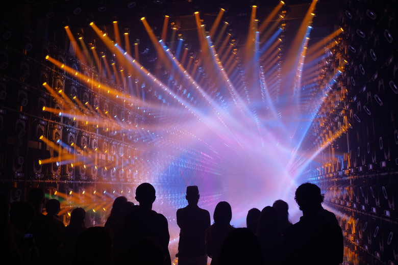 teamLab Borderless Light sculptures