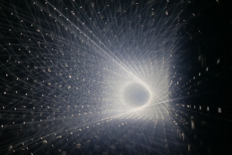 teamLab Borderless Light sculptures