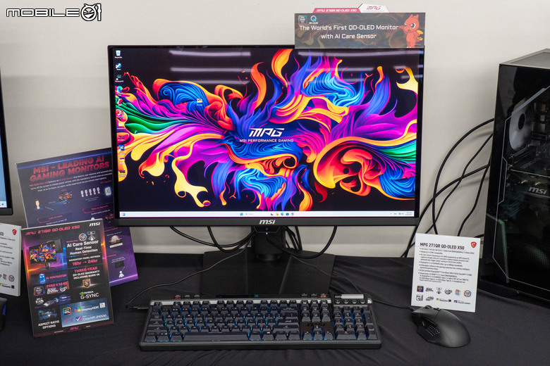 【Computex 2025】微星推出新一代 QD-OLED 顯示器 導入兩大 AI 功能提供更好使用體驗