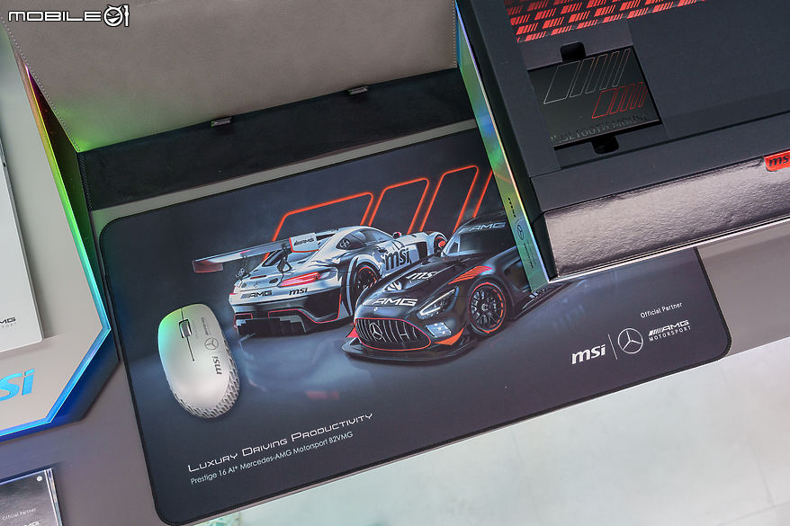 【Computex 2025】黑銀雙色展現不同樣貌 MSI Prestige 16 AI+ Mercedes-AMG Motorsport 跨界聯名筆電登場