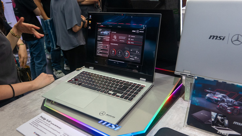 COMPUTEX 2025 MSI攤位筆電參觀分享