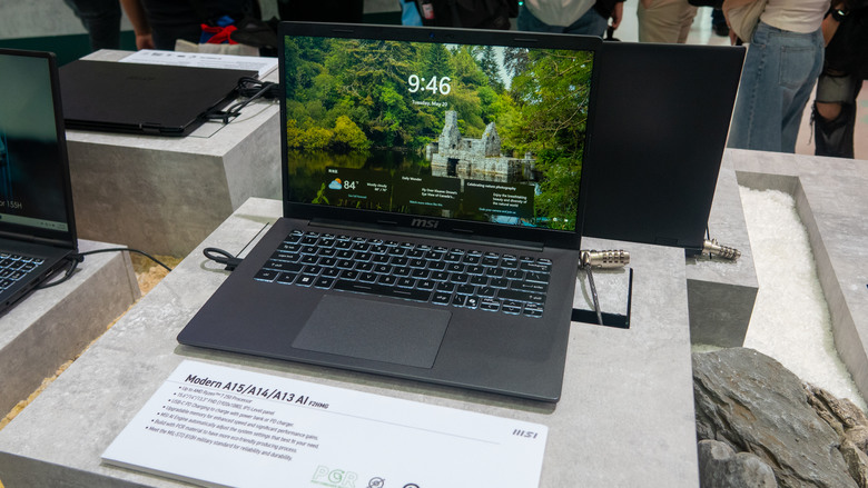 COMPUTEX 2025 MSI攤位筆電參觀分享