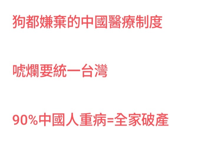狗都嫌棄=中國醫療制度