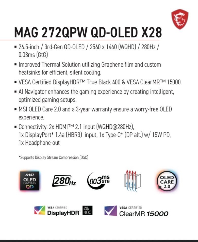 【Computex 2025】微星推出新一代 QD-OLED 顯示器 導入兩大 AI 功能提供更好使用體驗