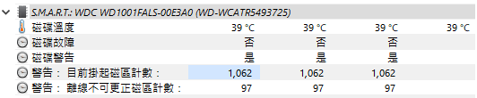 HDD 故障徵兆