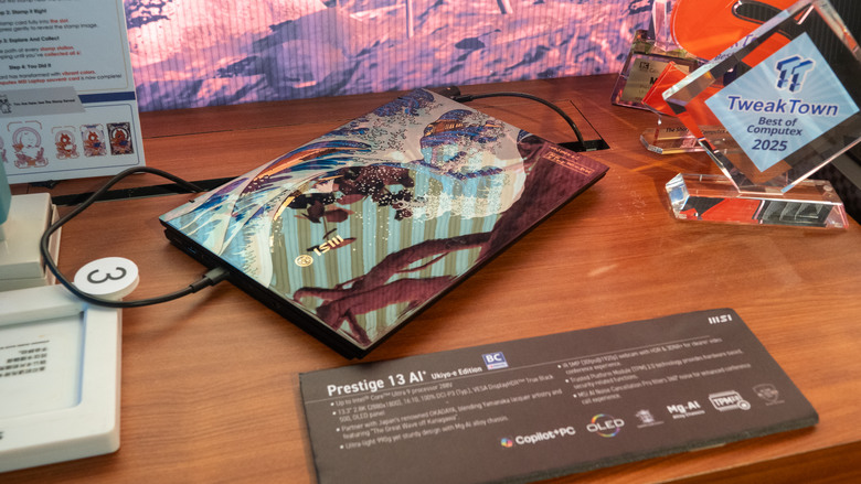 COMPUTEX 2025 MSI攤位筆電參觀分享