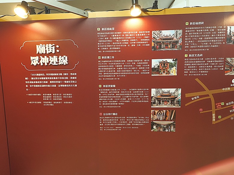 帶領探訪新莊故事 之 2025潮盛新莊活動 —《廟街：眾神連線》集章散策 與 《祭典中的ㄈㄨˊ碼》特展
