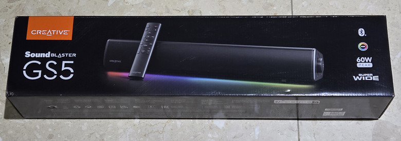 【開箱簡測】Creative Sound Blaster GS5 開箱簡介