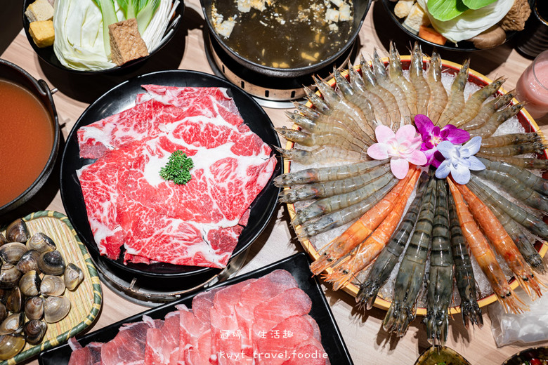 點我看大圖 超大蛤蠣免費吃!海鮮控老饕大推雙人屠蝦計畫鍋,多款飲料暢飲飯麵吃到飽,中和晚餐宵夜推薦_2025菜單 – 冠婷生活趣