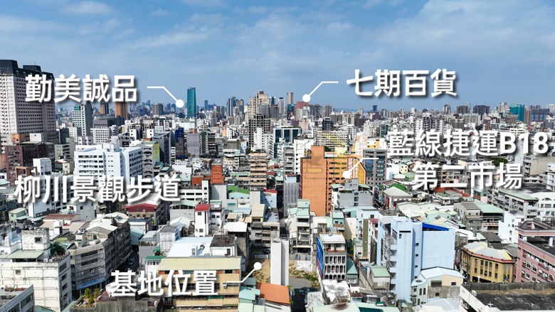 點我看大圖 🌟 中區【純2房新案】雙面臨路 純兩房雙衛浴 明星學區居仁國中 走路到藍線捷運&第二市場 市區機能捷運增值宅 空拍分享
